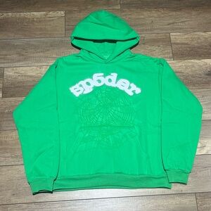 Sp5der Green OG Web Hoodie